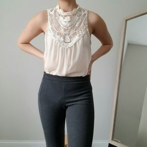 Sheer lace blouse